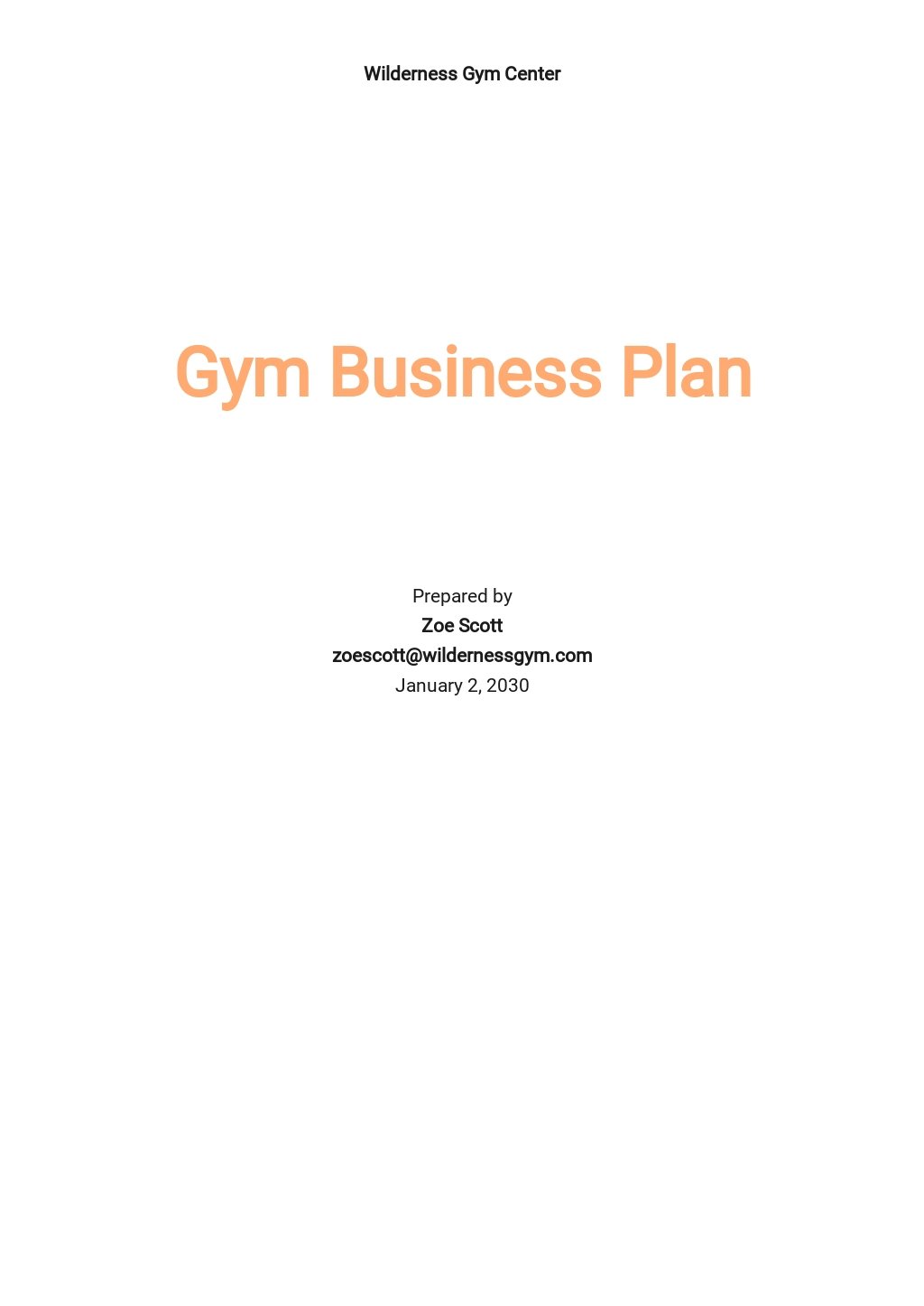 Gym Business Plan Template - Google Docs, Word, Apple Pages, PDF In Business Plan Template For A Gym
