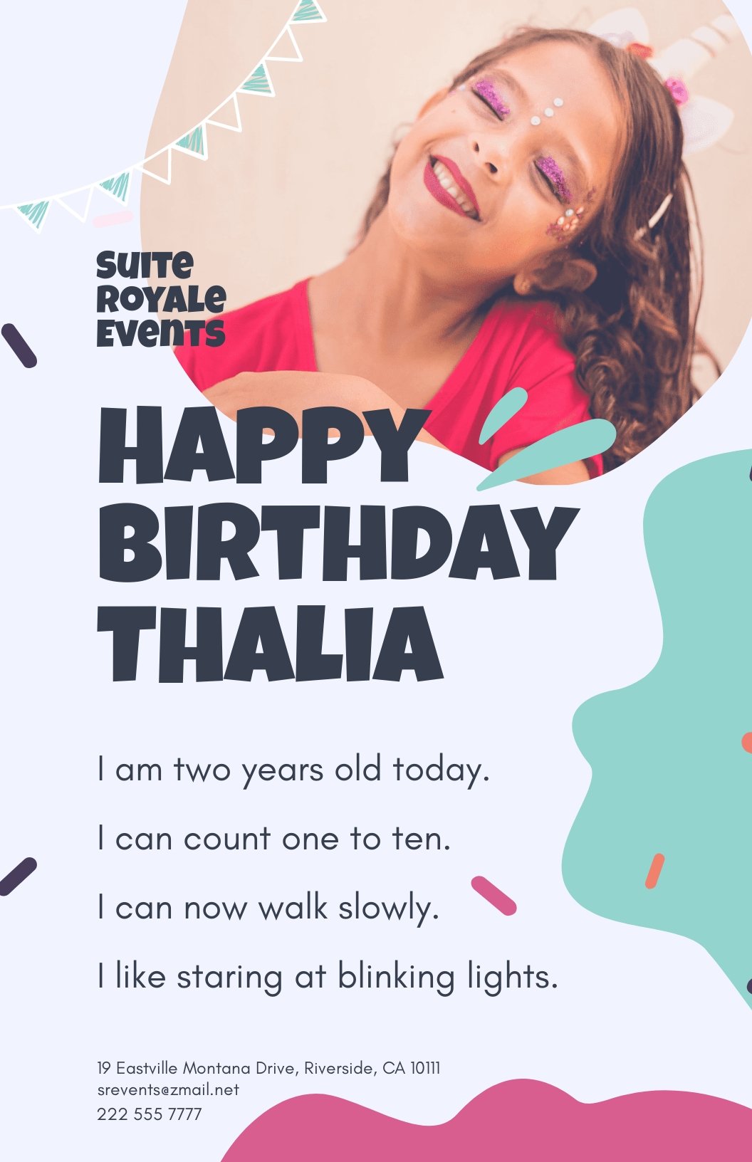 Free All About Me Birthday Poster