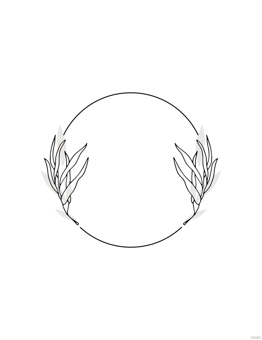 Free Wedding Wreath Coloring Page
