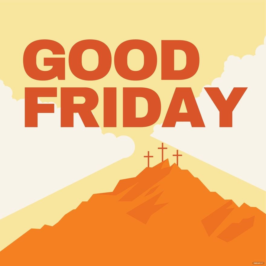 Free Good Friday Poster Vector