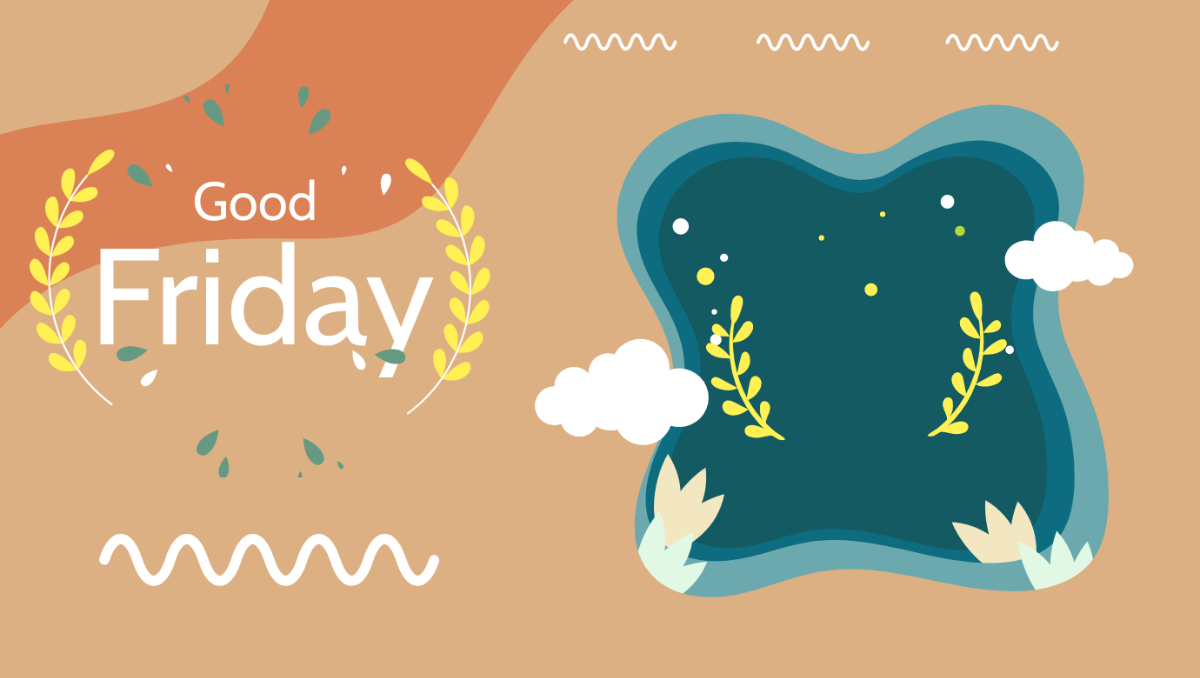 Free Good Friday Banner Vector Template