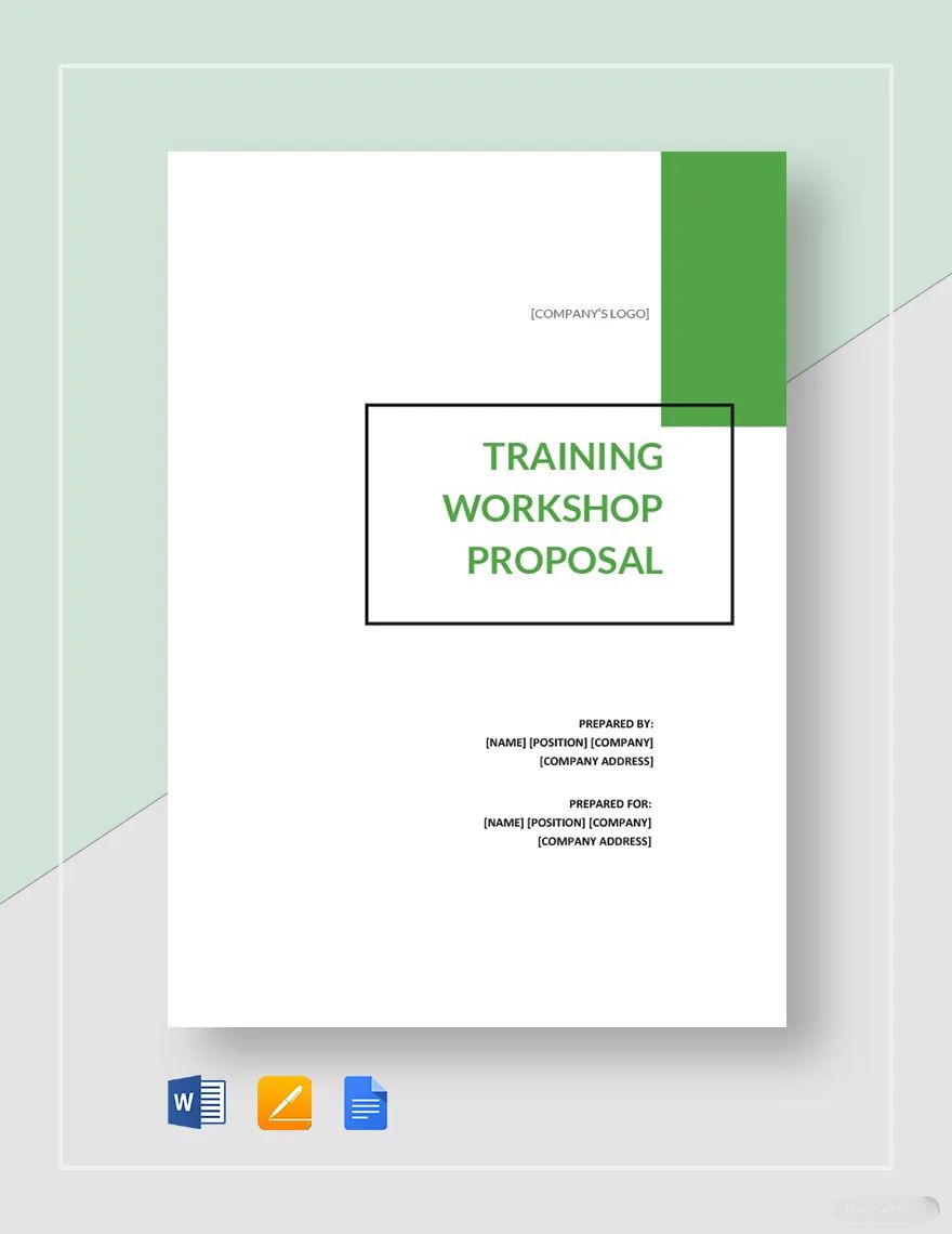 Management Training Proposal Template Google Docs Word Apple Pages