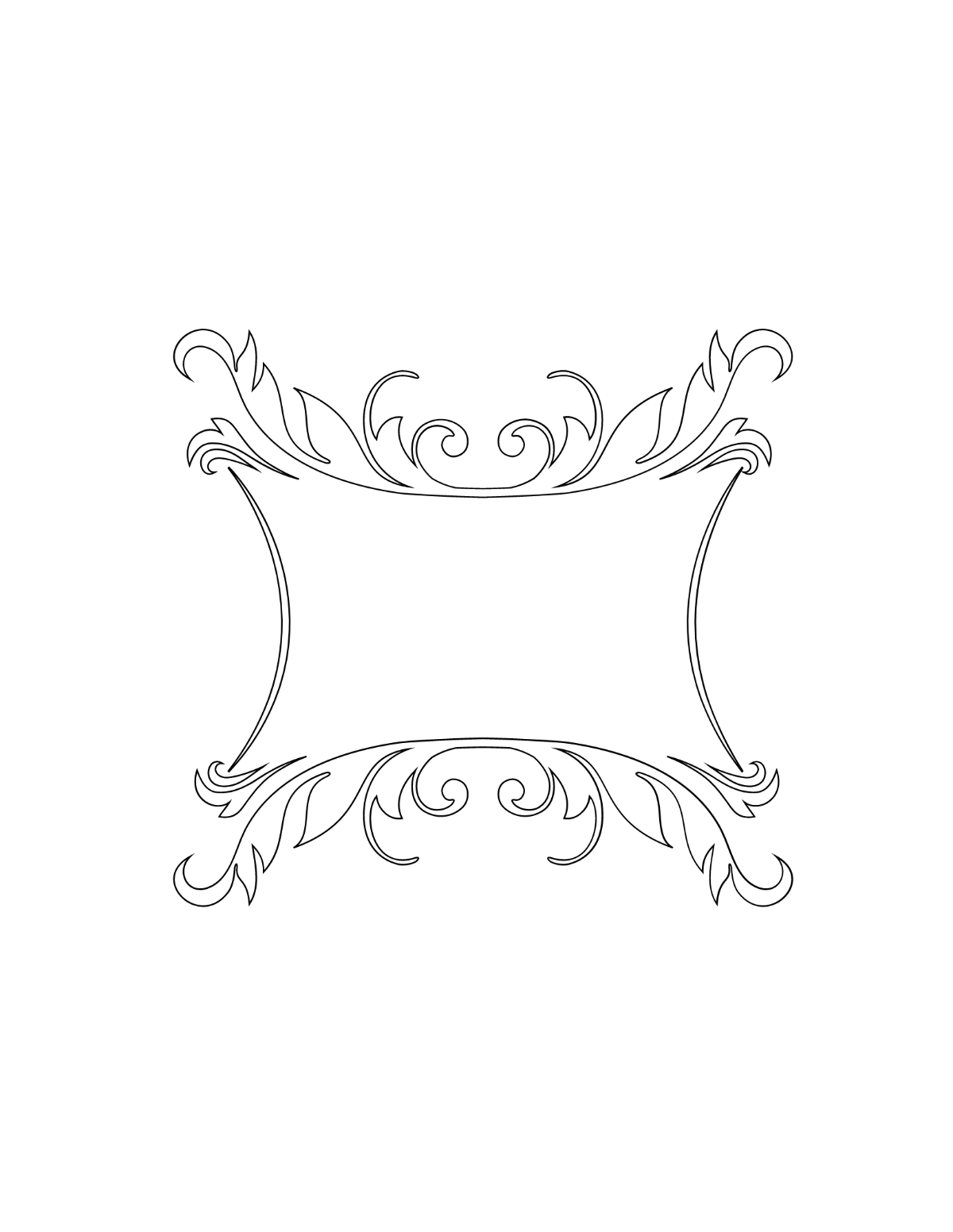 Ornamental Wedding Coloring Page Template