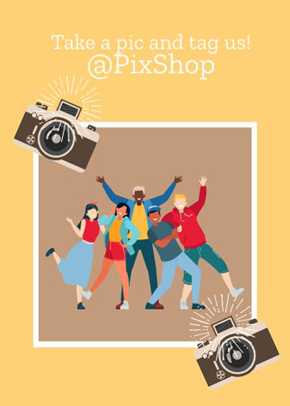 Free Social Media Snap Card Template to Edit Online