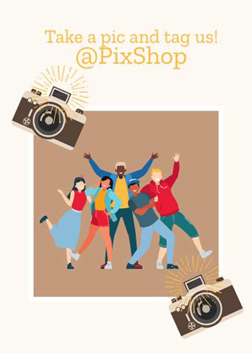 Free Social Media Snap Card Template to Edit Online