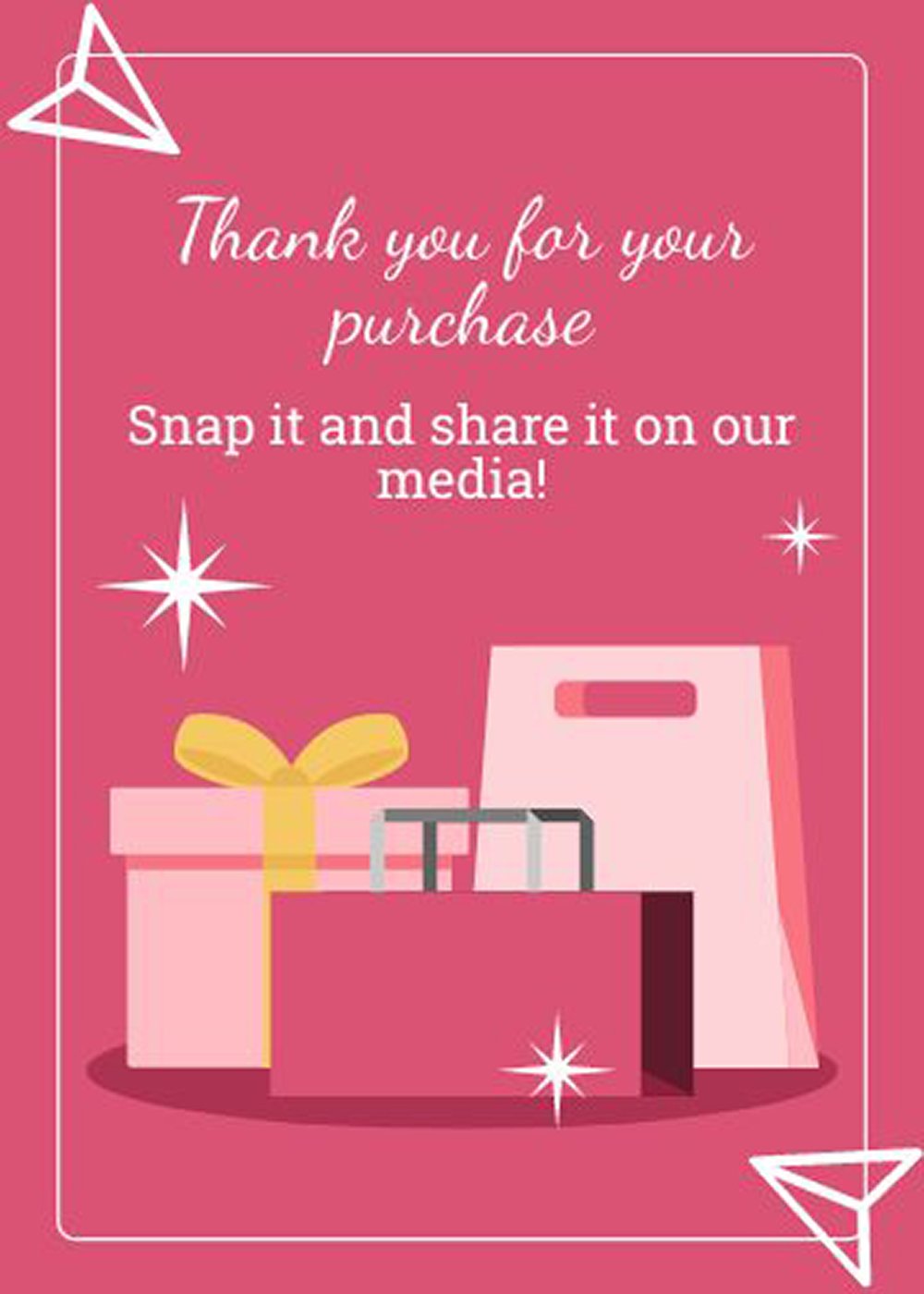 Snap And Share Card Template