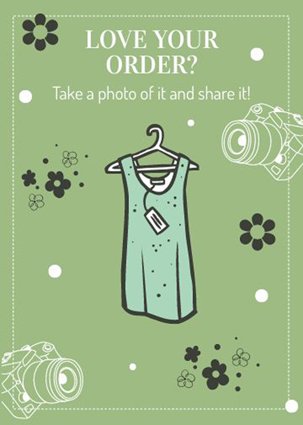 Free Snap Tag Share Card Template to Edit Online