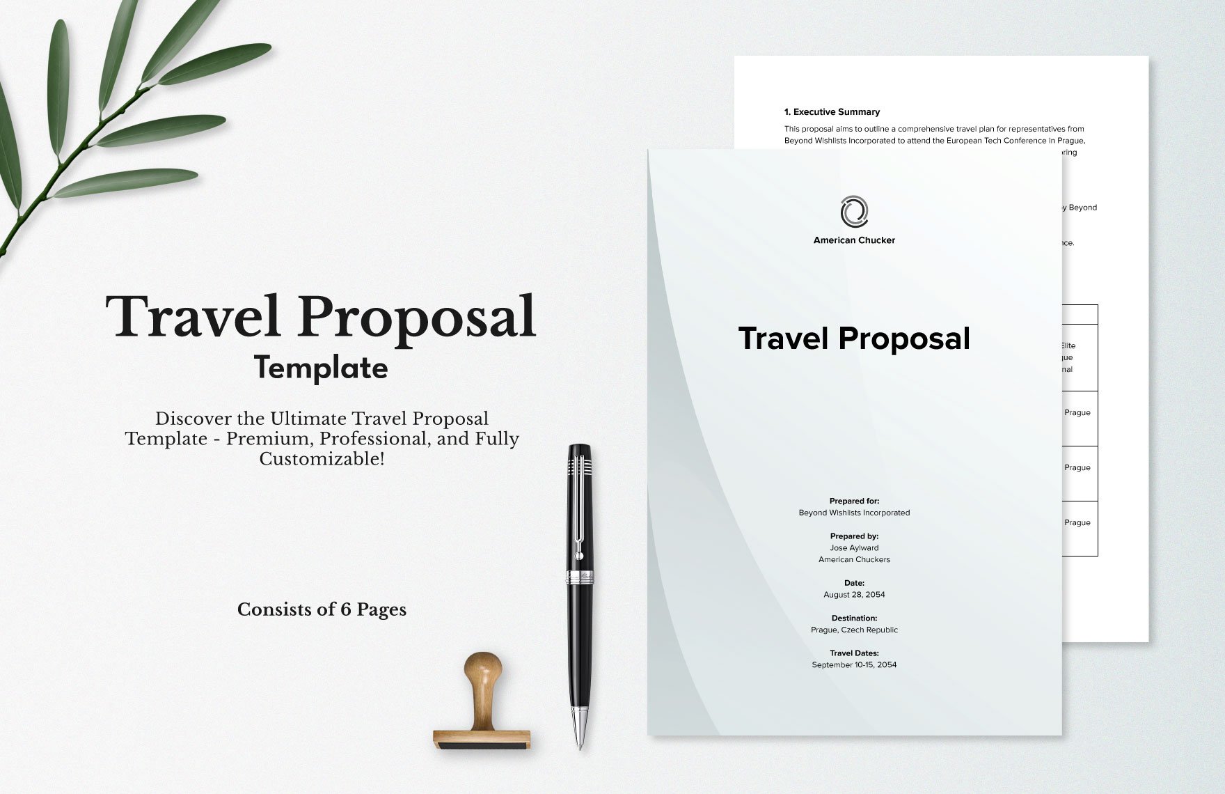 Travel Proposal Template