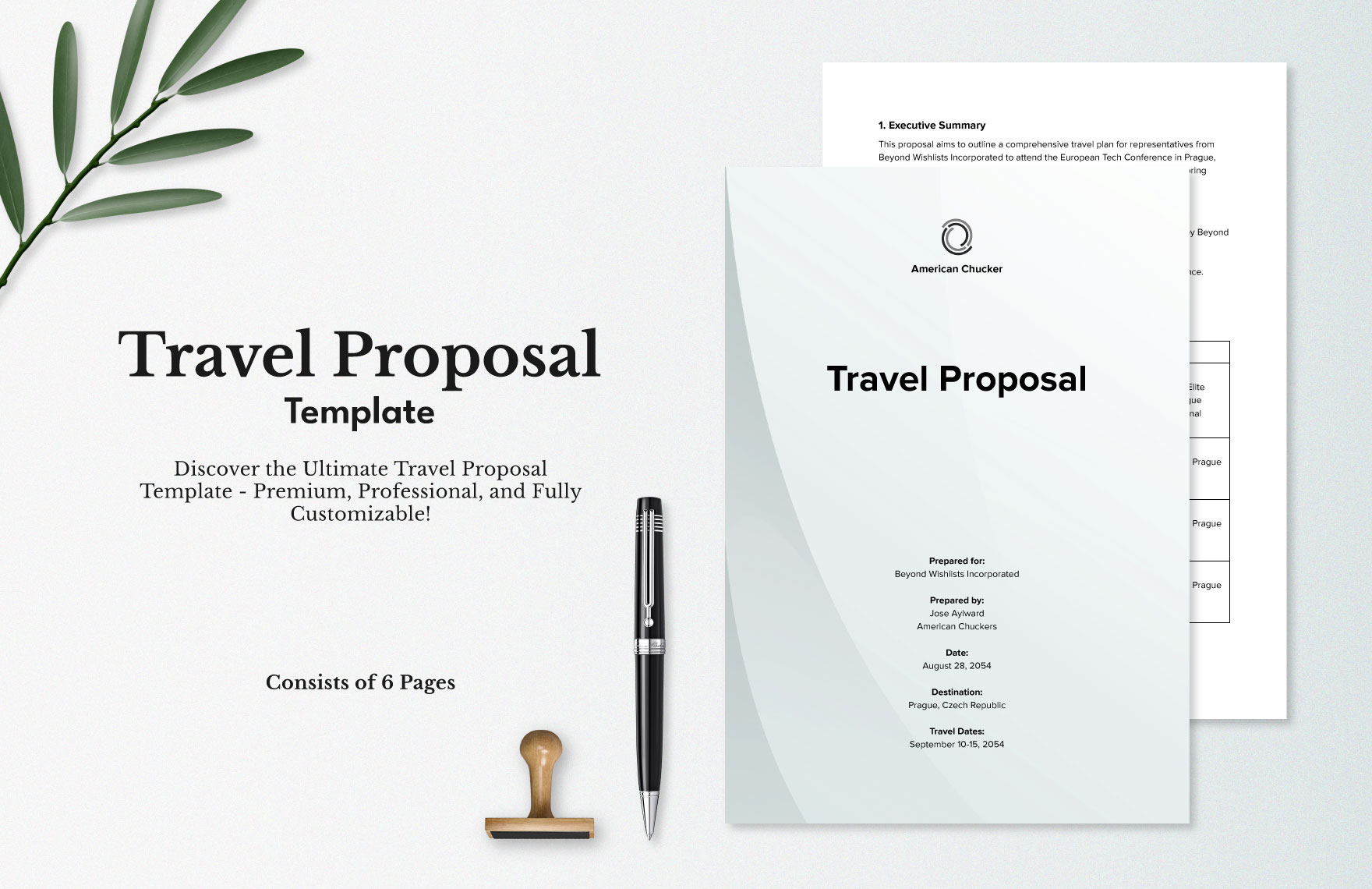 Travel Proposal Template in Pages, Word, PDF, Google Docs - Download | Template.net