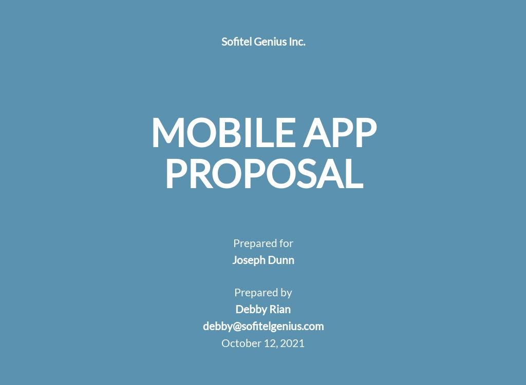23+ FREE One Page Proposal Templates [Edit & Download]