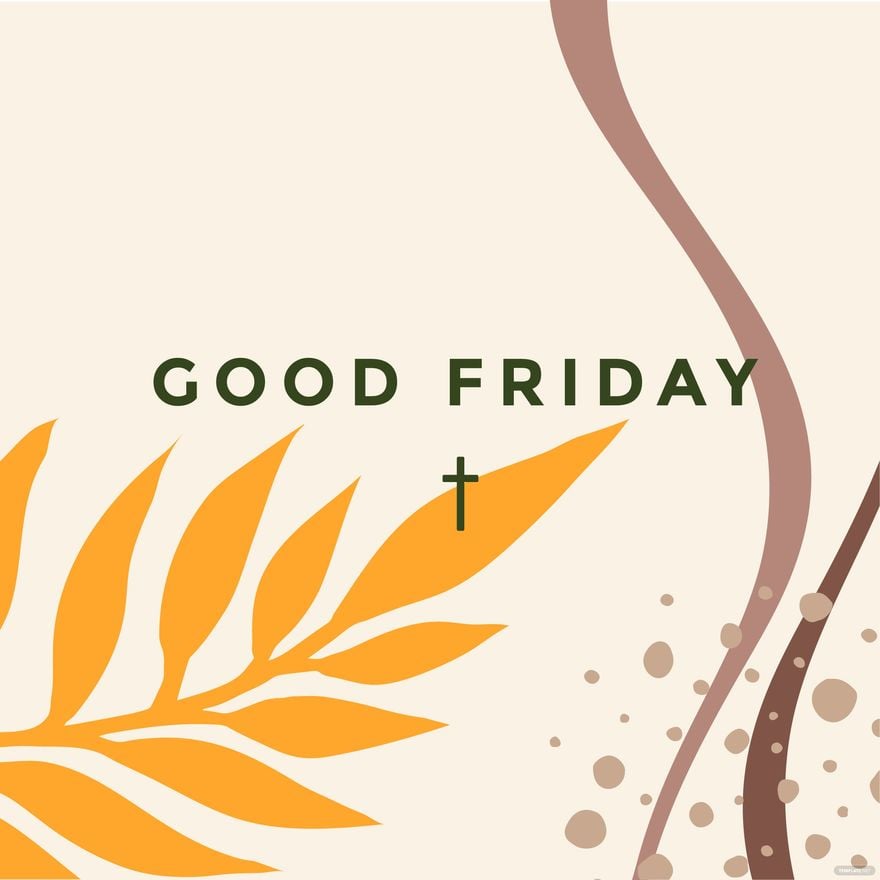 Free Good Friday Church Service Vector - EPS, Illustrator, JPG, PNG