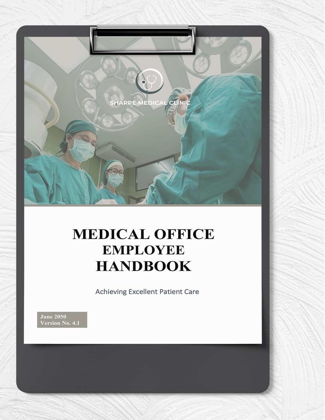 Medical Office Employee Handbook Template In Word Google Docs