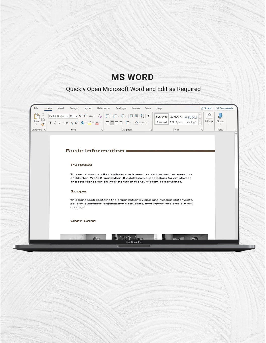 Free Non Profit Employee Handbook Template to Edit Online