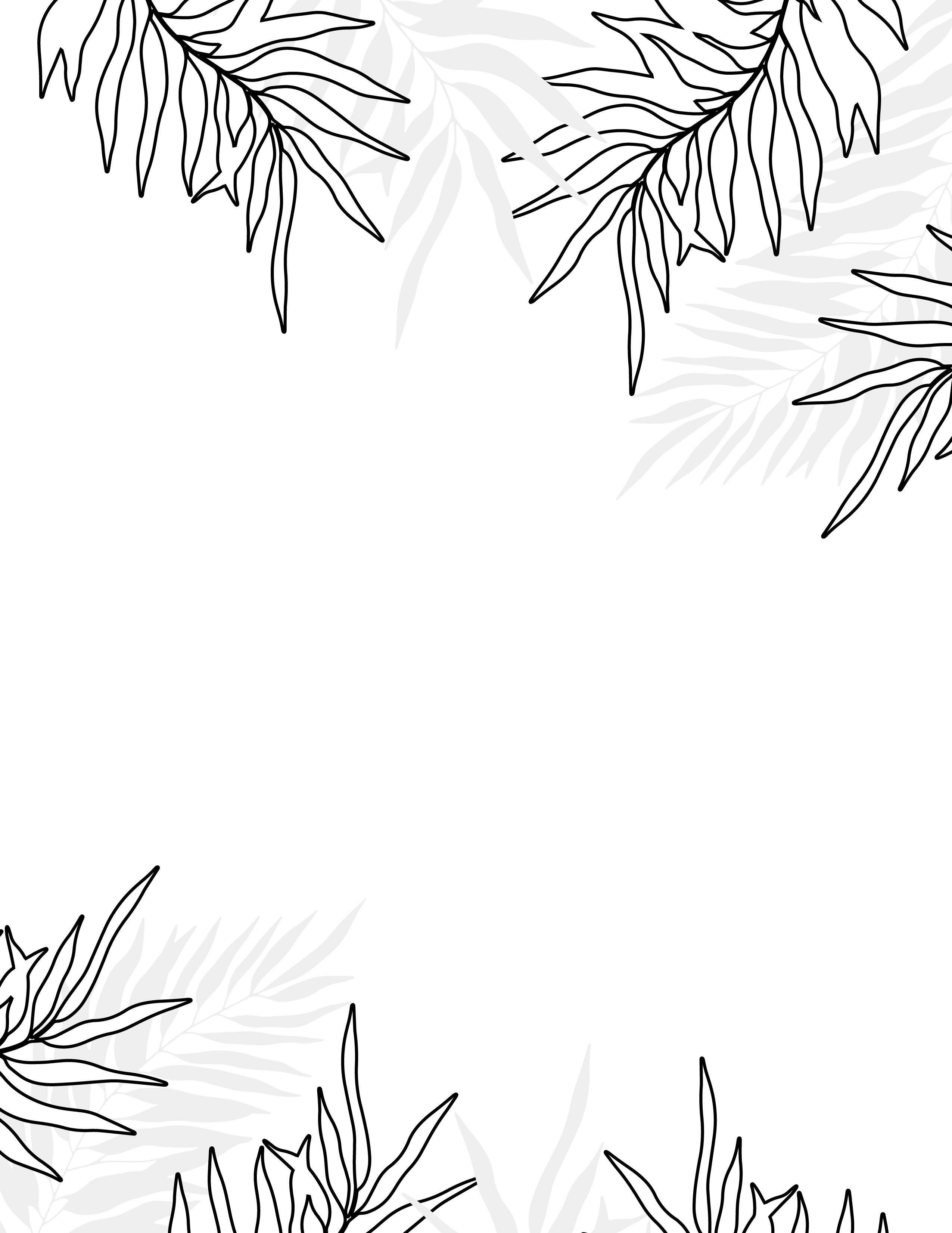 palm leaf coloring pages