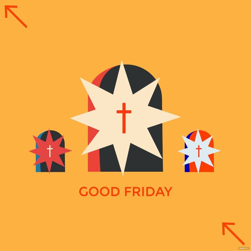 Modern Good Friday Vector in Illustrator, EPS, SVG, JPG, PNG