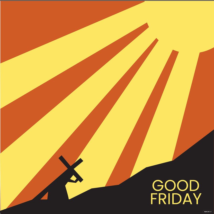 Free Good Friday Scene Vector in Illustrator, EPS, SVG, JPG, PNG