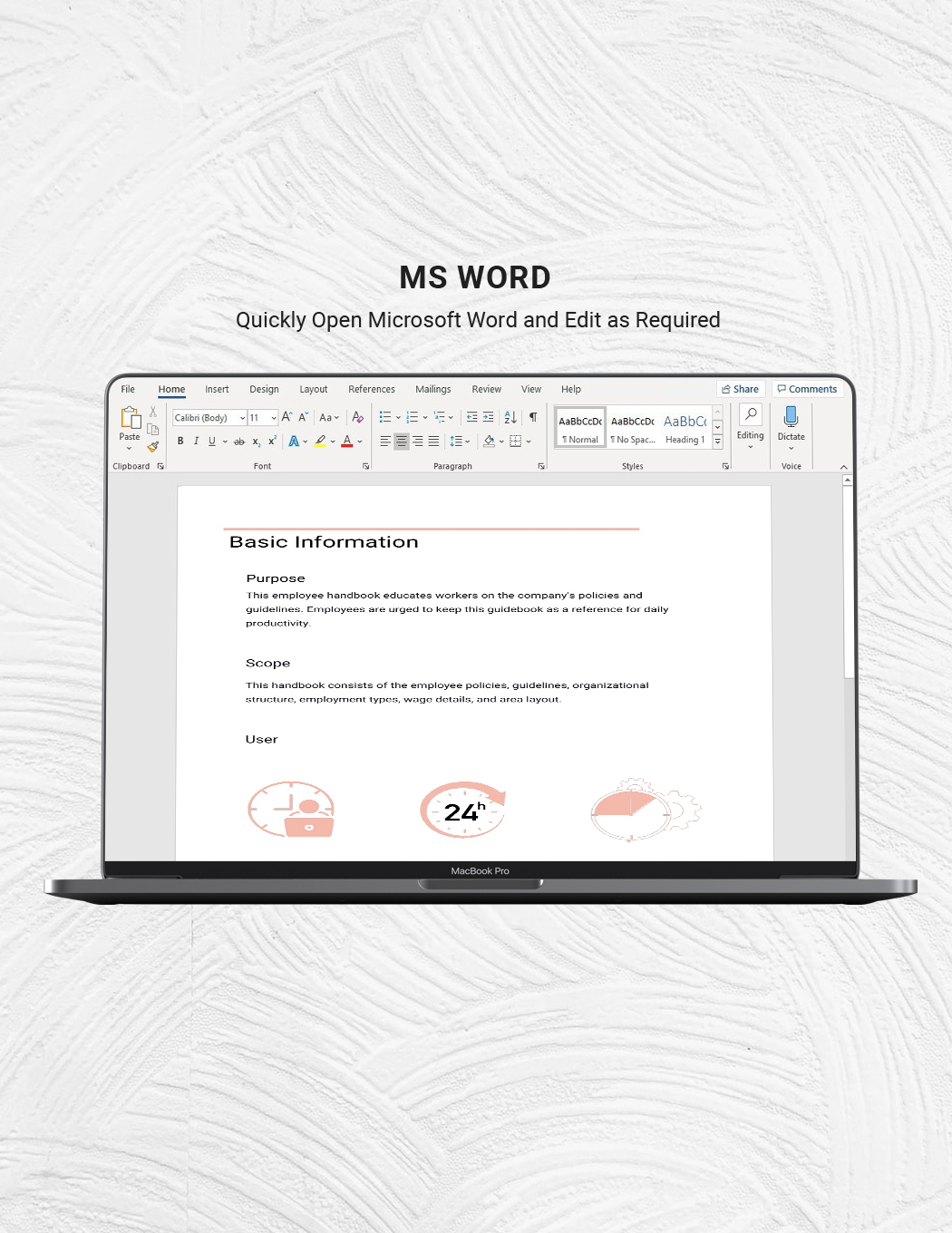 Free Small Business Employee Handbook Template to Edit Online