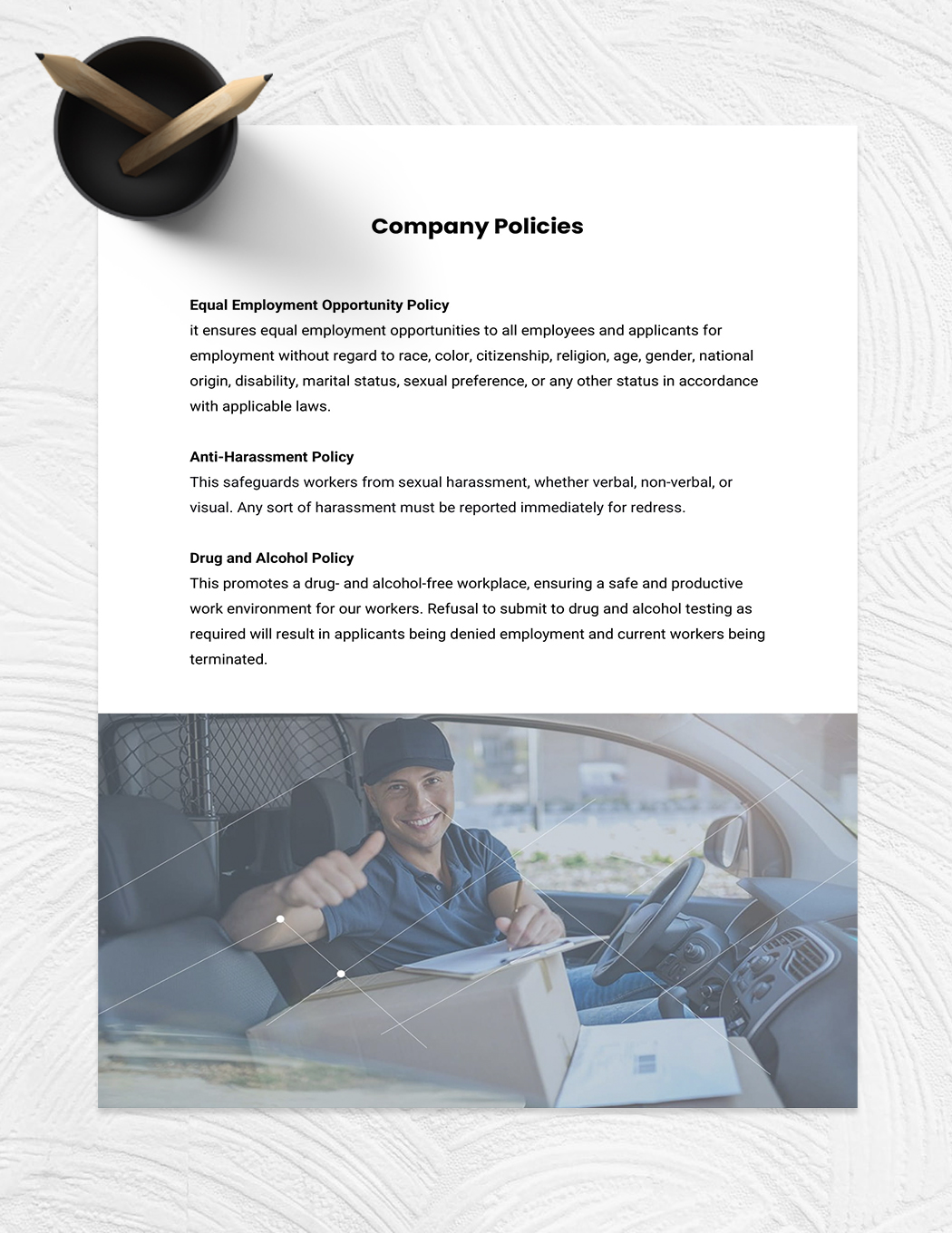 Trucking Company Handbook Template