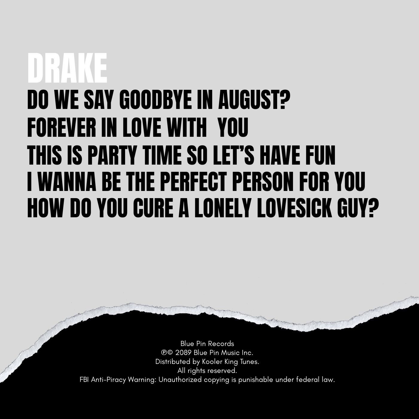 Free Drake Album Cover Template to Edit Online