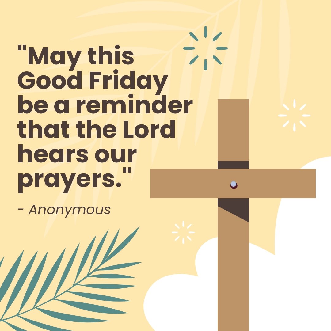 Free Inspirational Good Friday Quote | Template.net