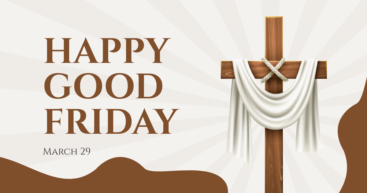 Free Happy Good Friday Facebook Post Template