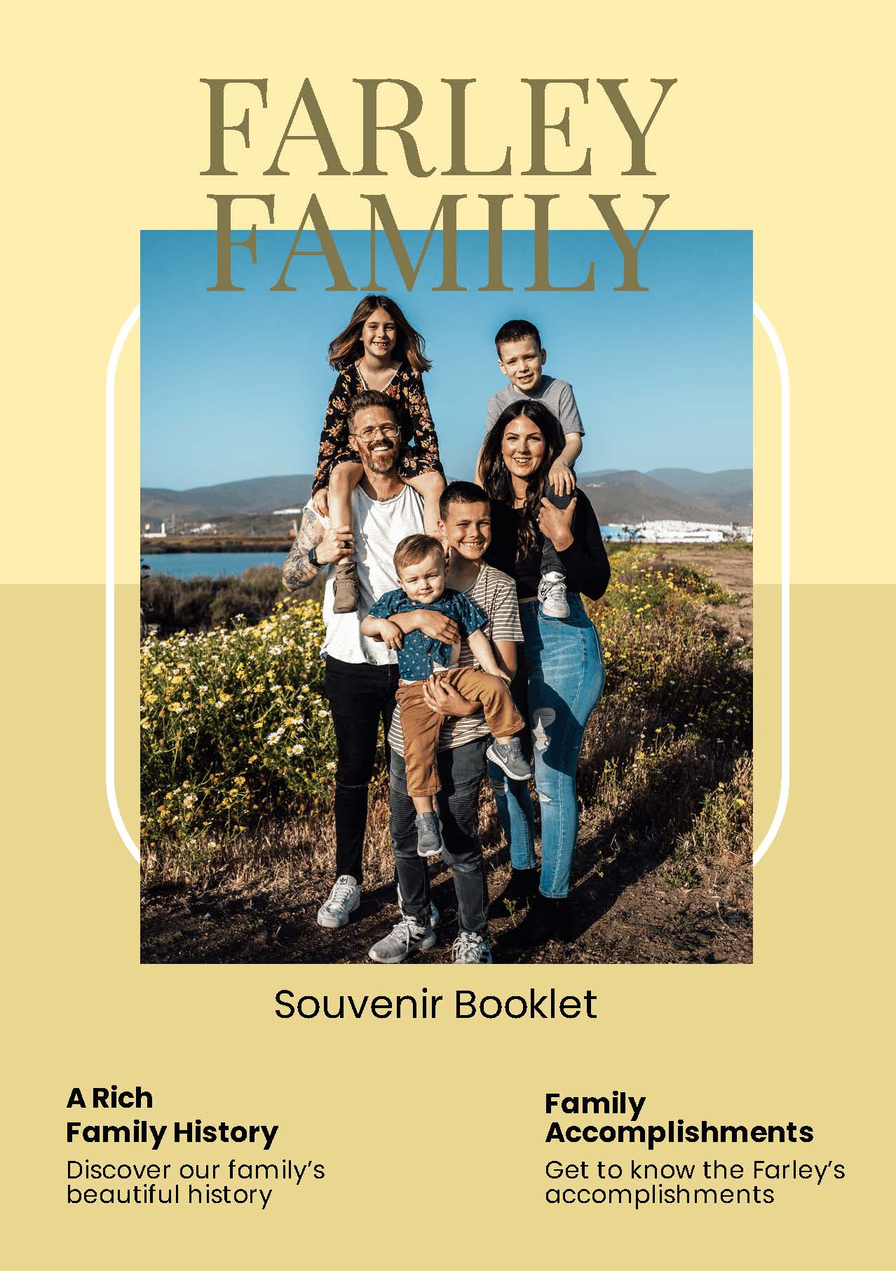 Family Souvenir Booklet Template