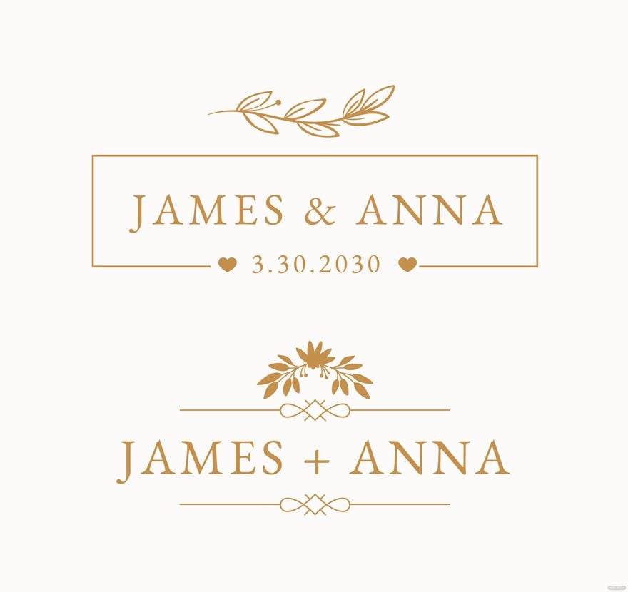 Free Wedding Name Illustration
