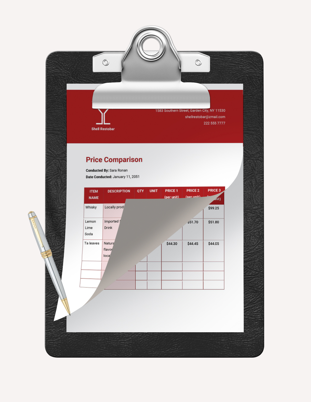 Tender Price Comparison Template In Word Google Docs Download Tender Price Comparison Template In Word Google Docs Download