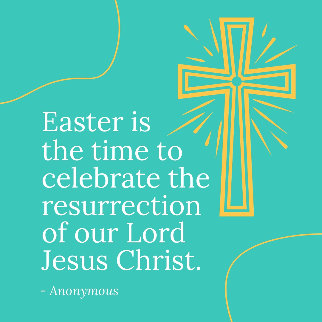 Free Religious Easter Quote Template