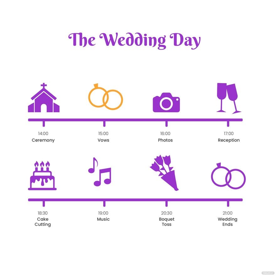 Free Wedding Timeline Clipart in Illustrator, EPS, SVG, JPG, PNG
