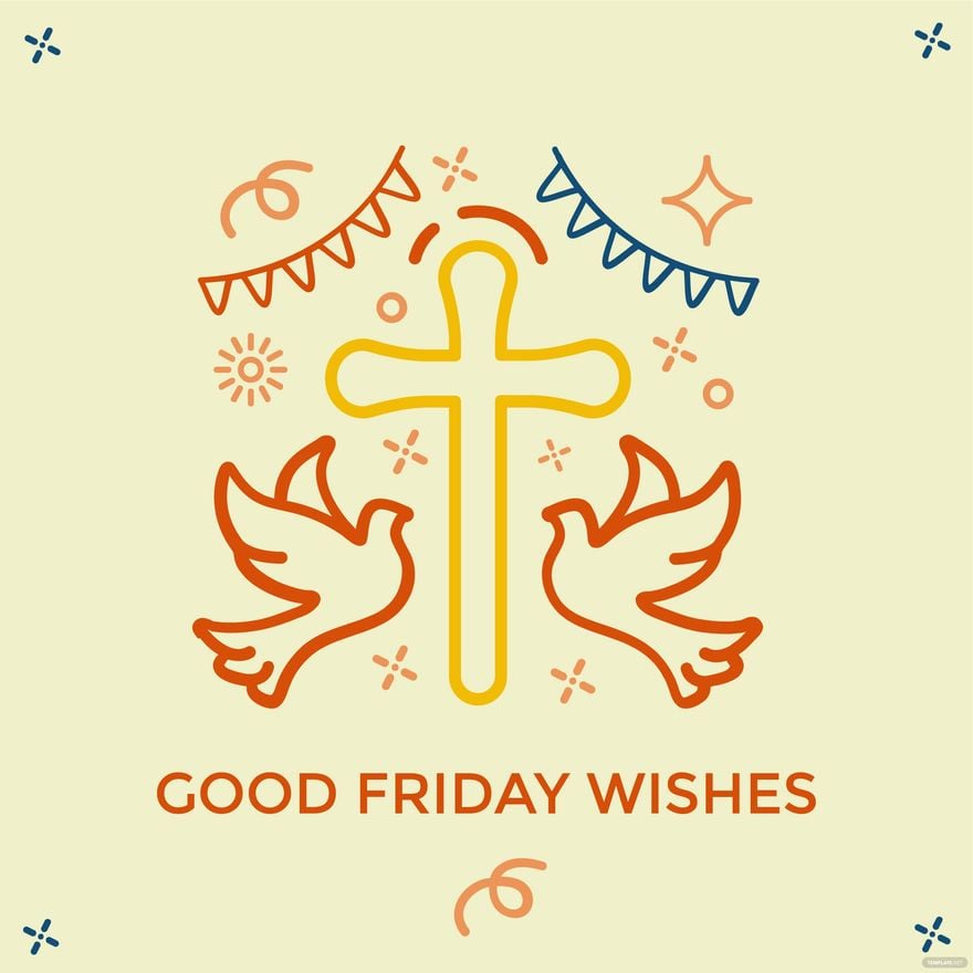 Free Good Friday Wishes Vector