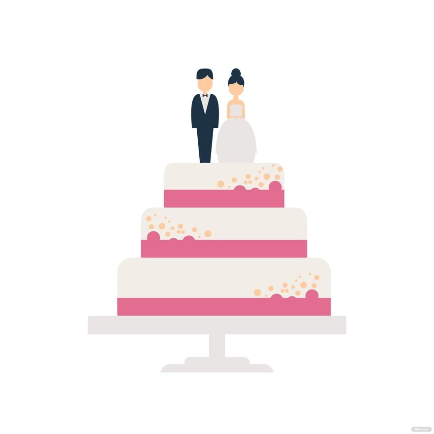 Wedding Cake Clipart in Illustrator, EPS, SVG, JPG, PNG
