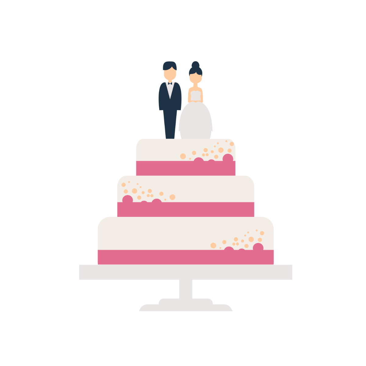 Wedding Cake Clipart Template