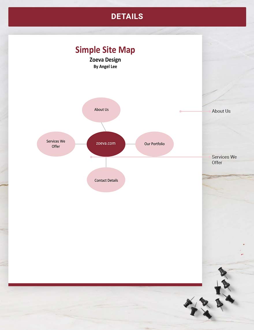 Simple Site Map Template