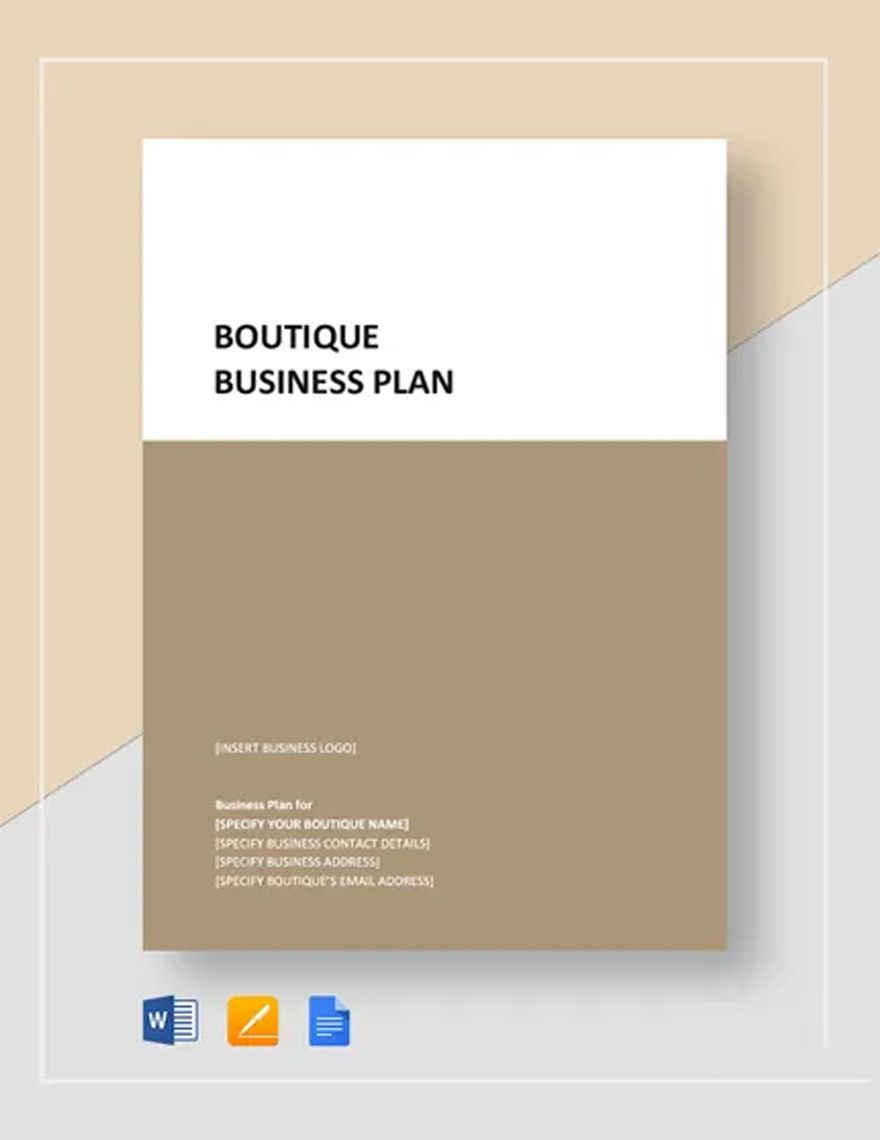 Sample Boutique Business Plan Template