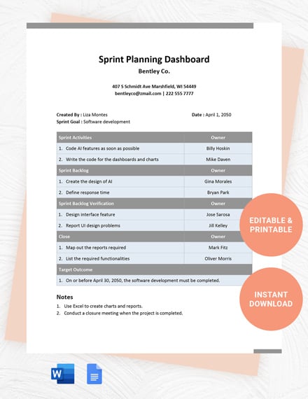 Top Sprint Review Meeting Agenda Template [Updated Version] • ZipDo
