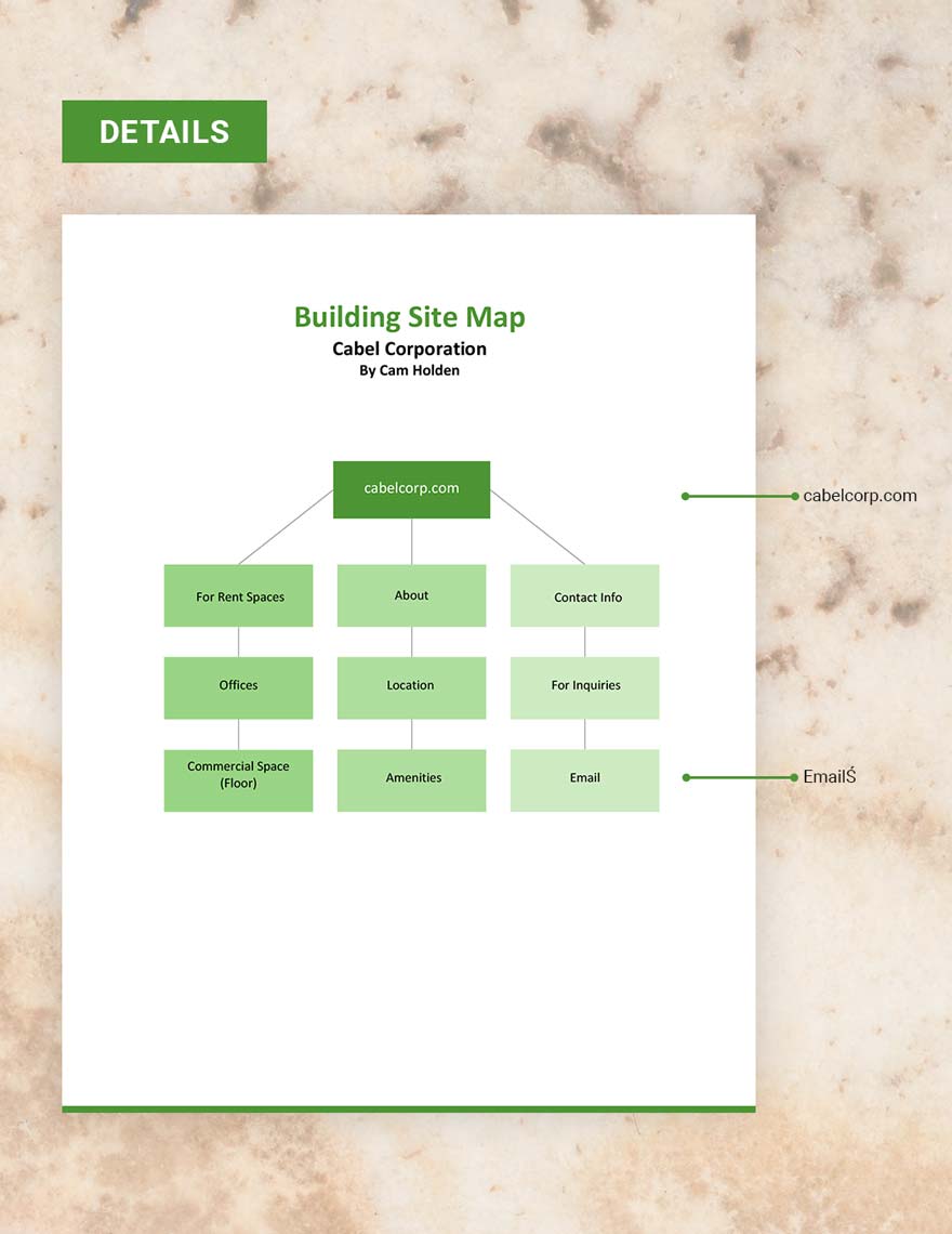 Building Site Map Template