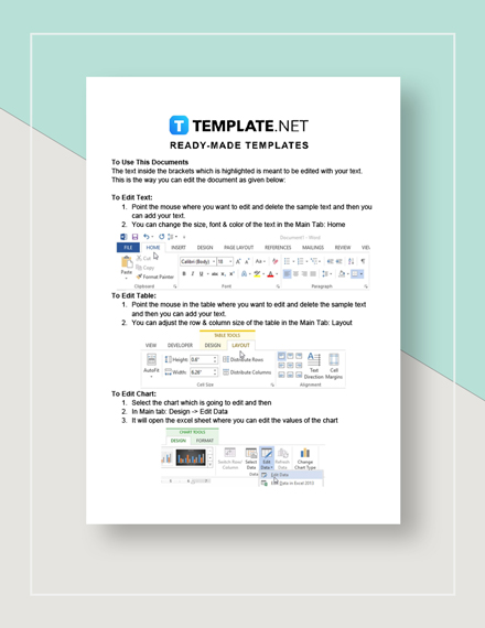 Sample Business Plan Instructions