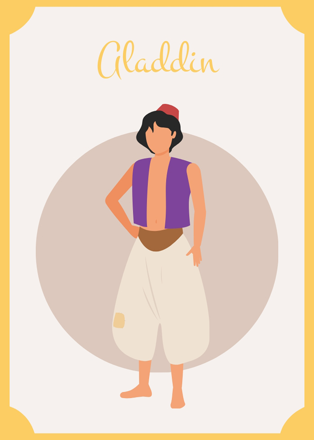 Free Character Snap Card Template to Edit Online