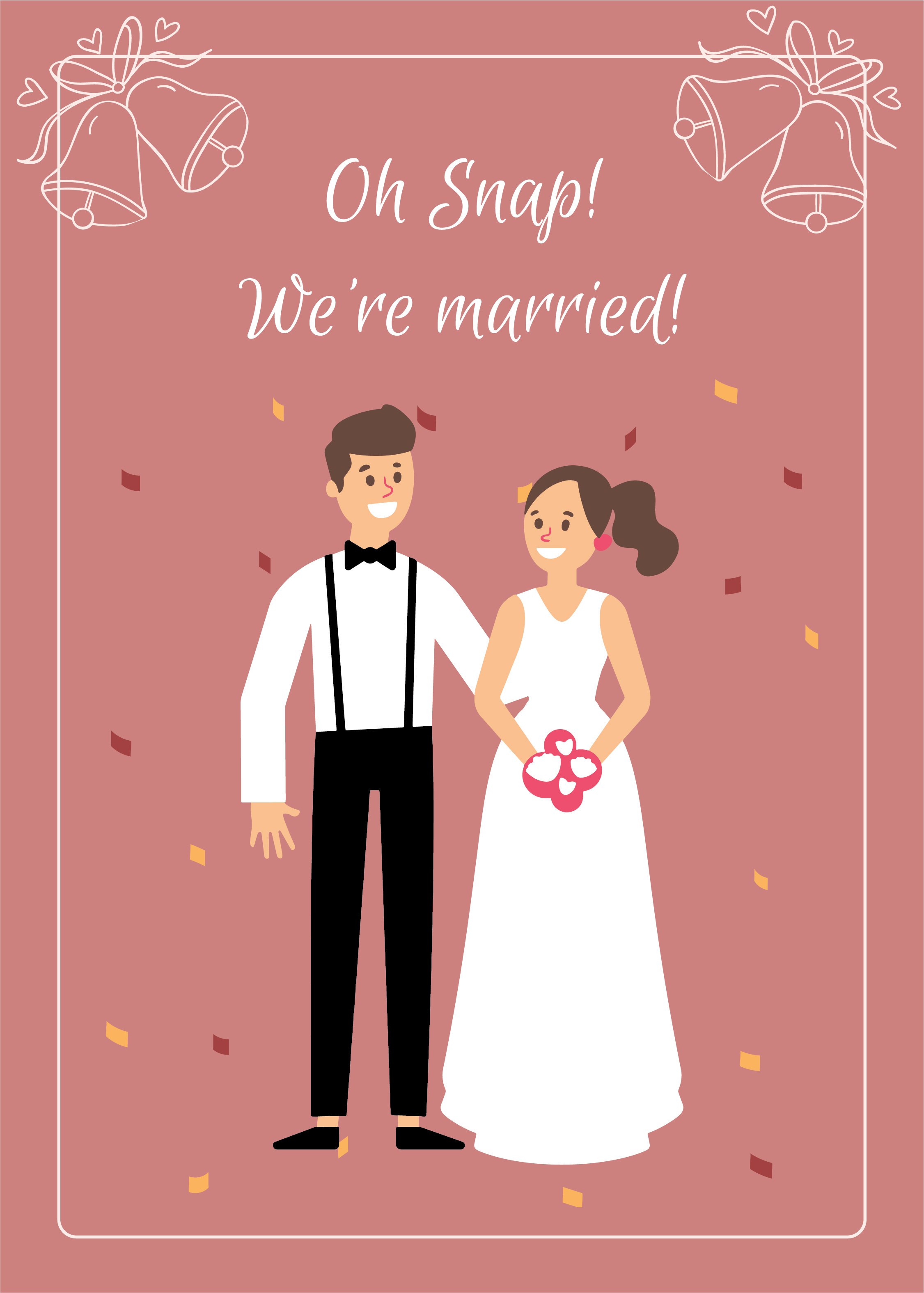 Free Wedding Snap Card Template to Edit Online