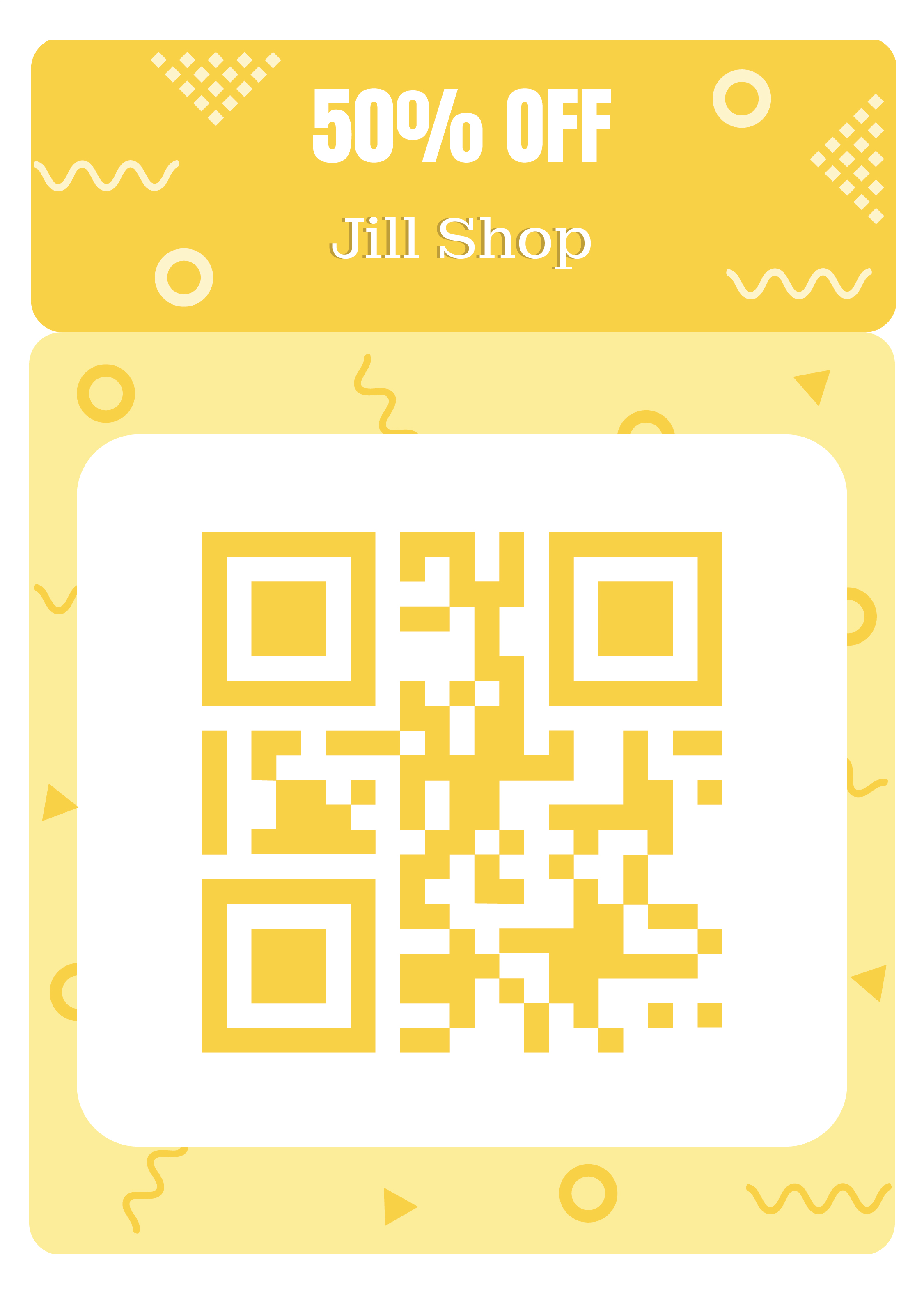 Free QR Code Snap Card Template to Edit Online