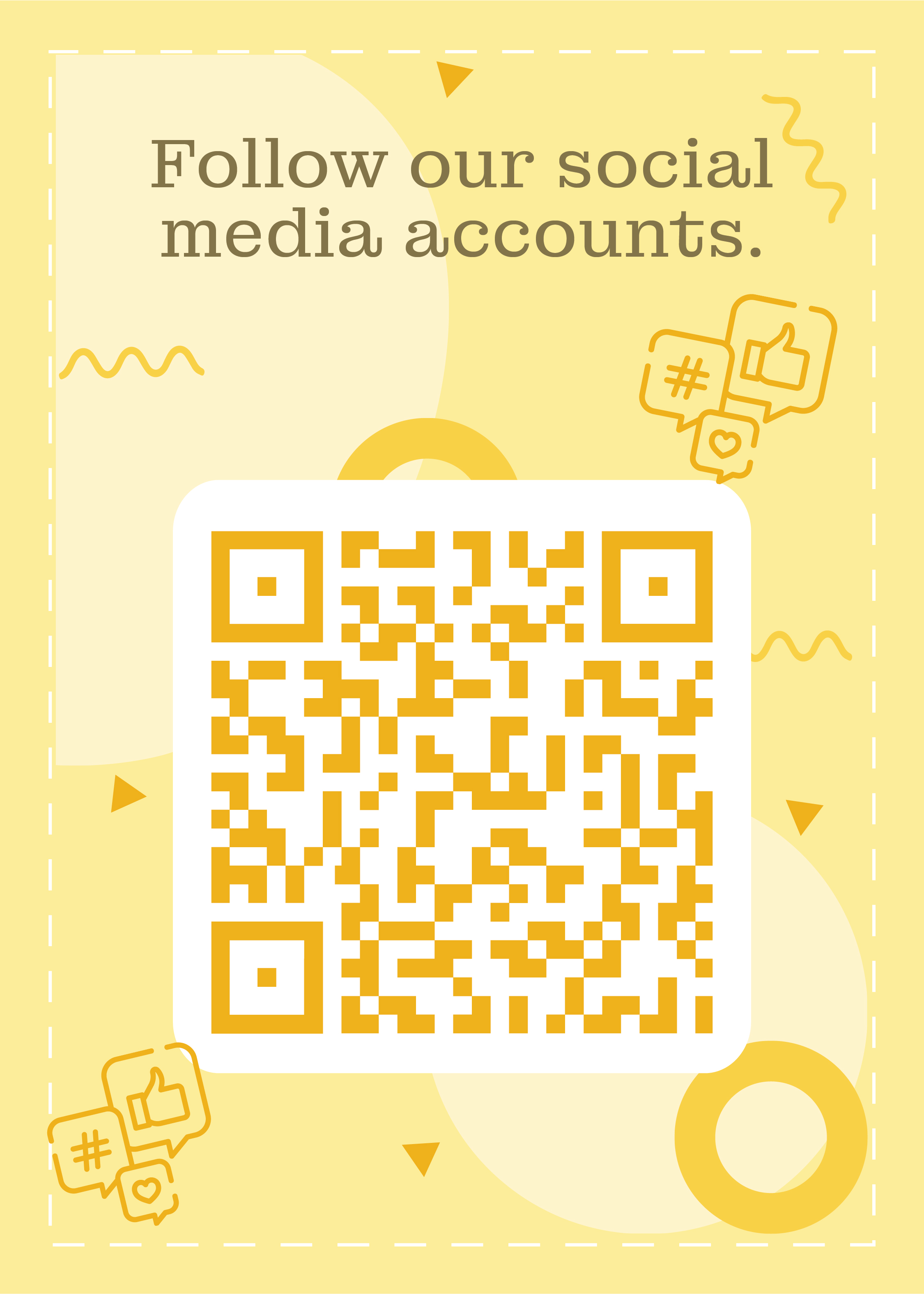 Free QR Code Snap Card Template to Edit Online