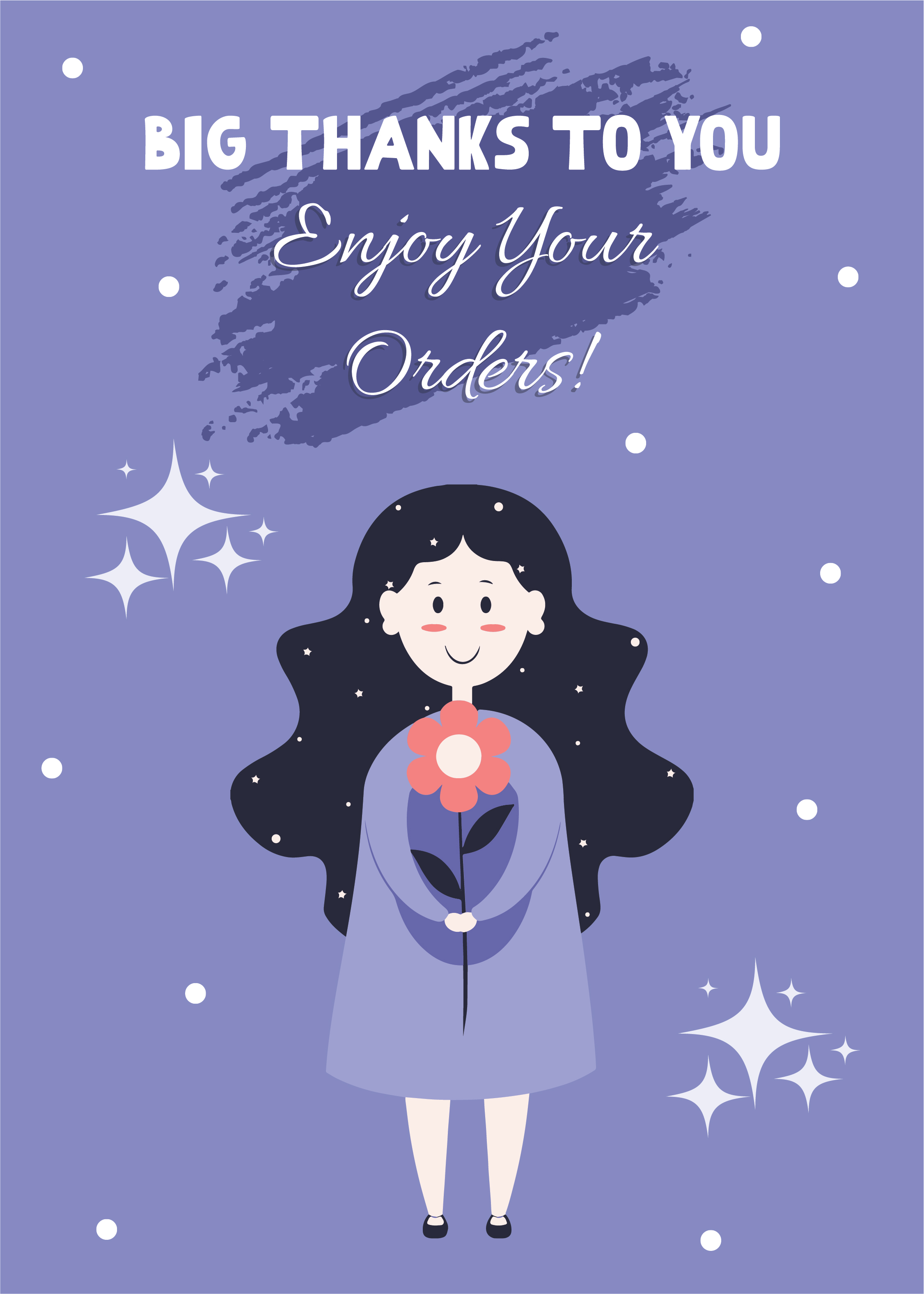 Free Thank You Snap Card Template to Edit Online