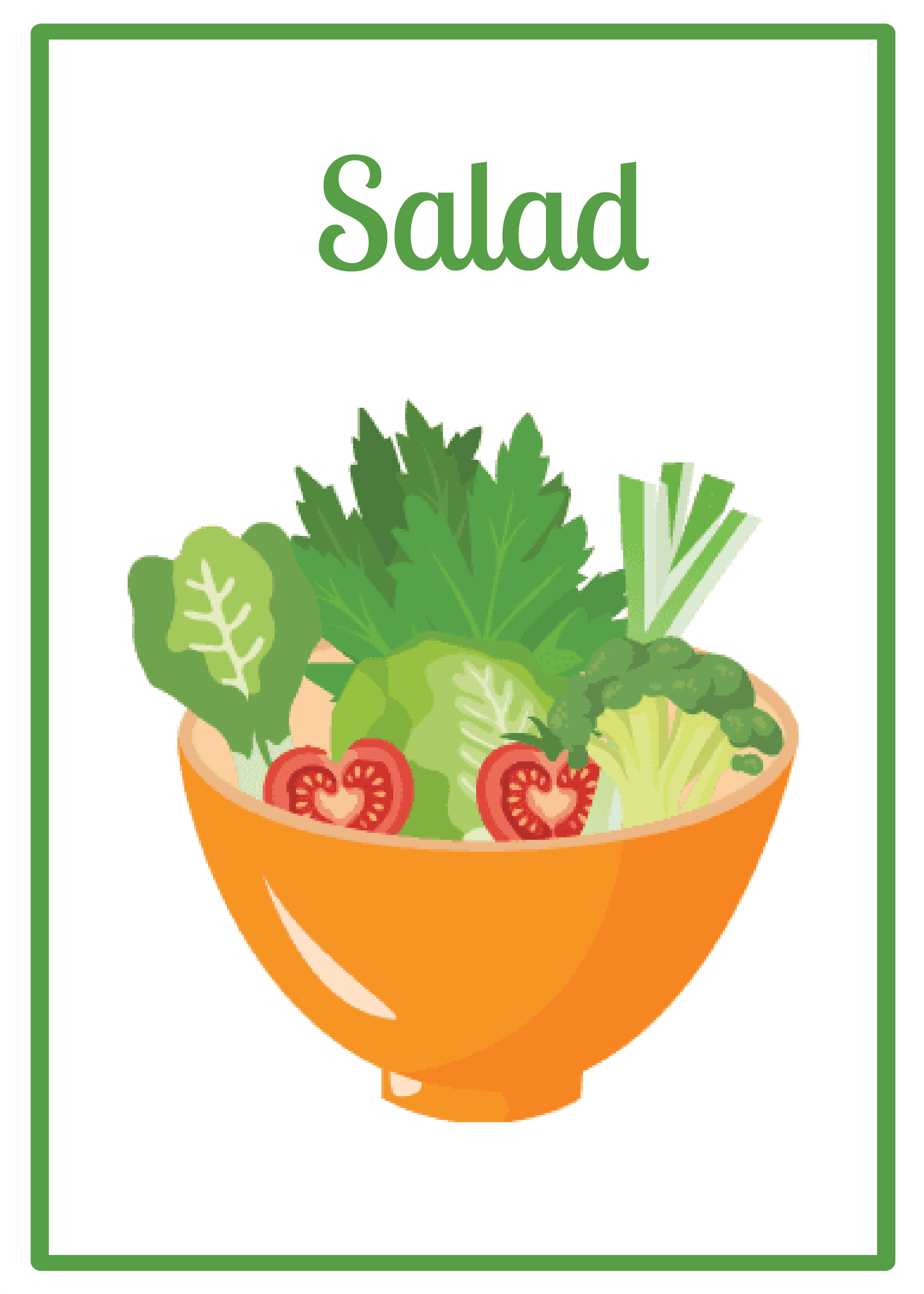 Free Food Snap Card Template to Edit Online