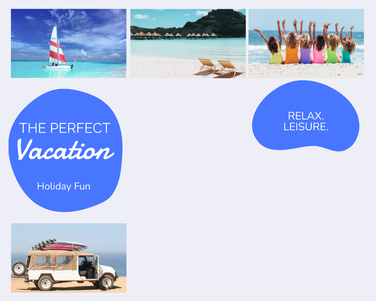 Vacation Mood Board Template