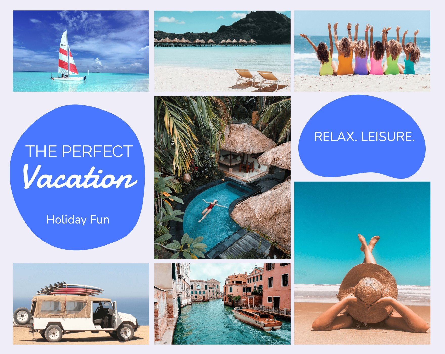 Vacation Mood Board Template in Word, Google Docs, Illustrator