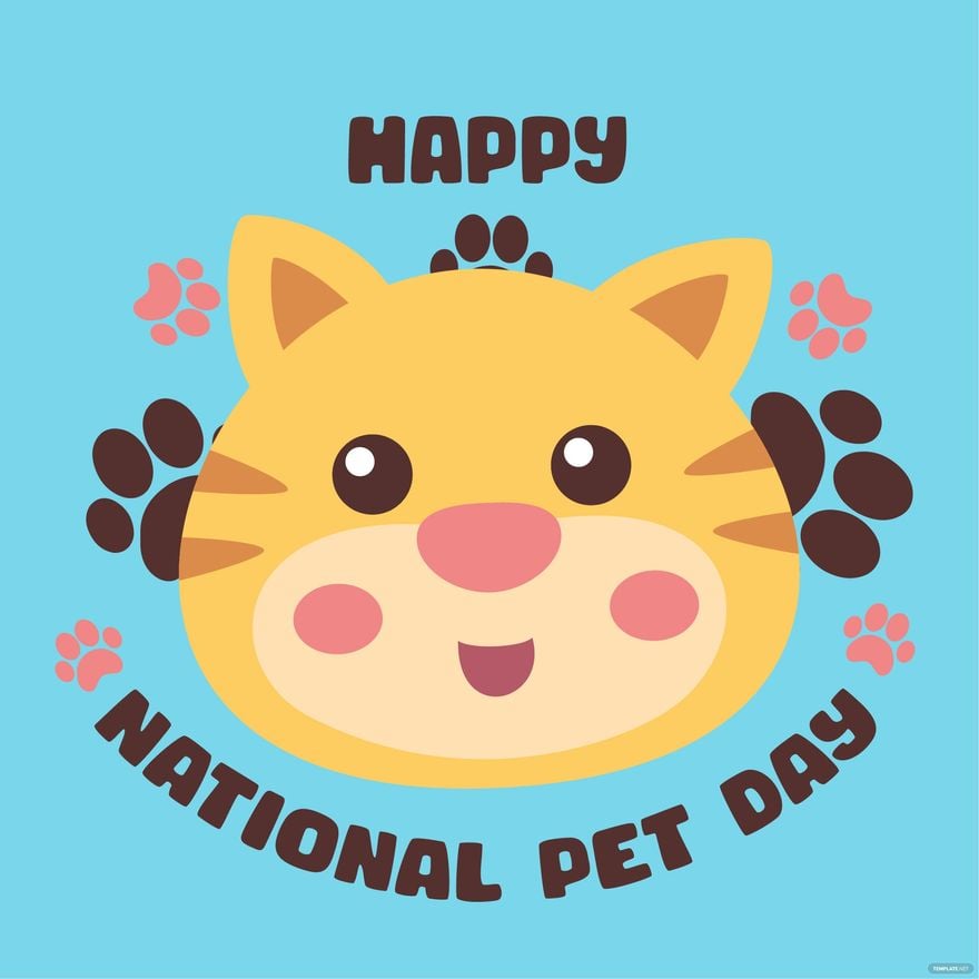 Happy National Pet Day Background