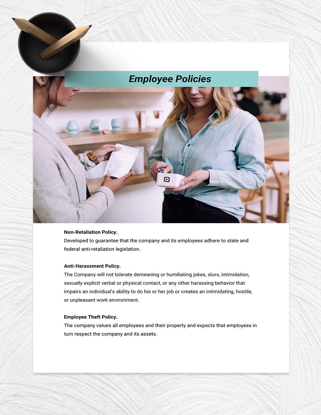 Pharmacy Employee Handbook Template