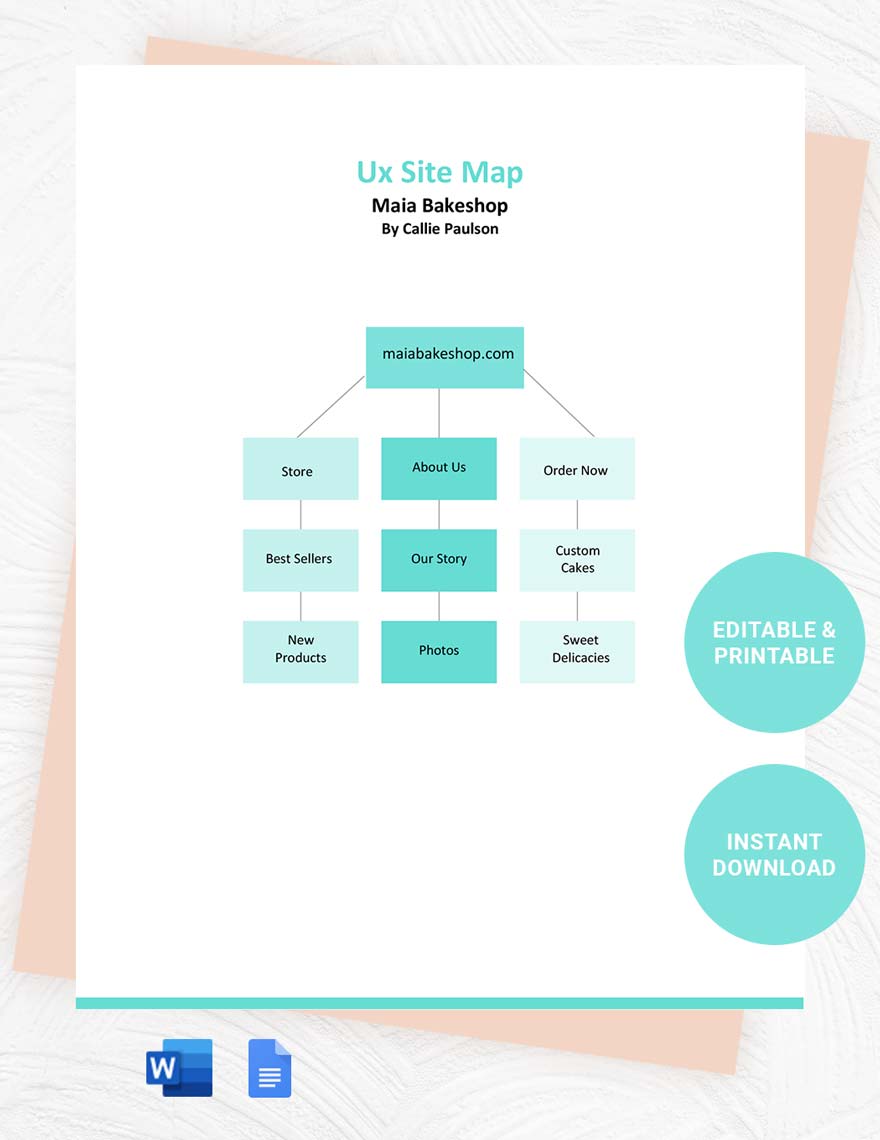 Free Ux Site Map Template in Word, Google Docs