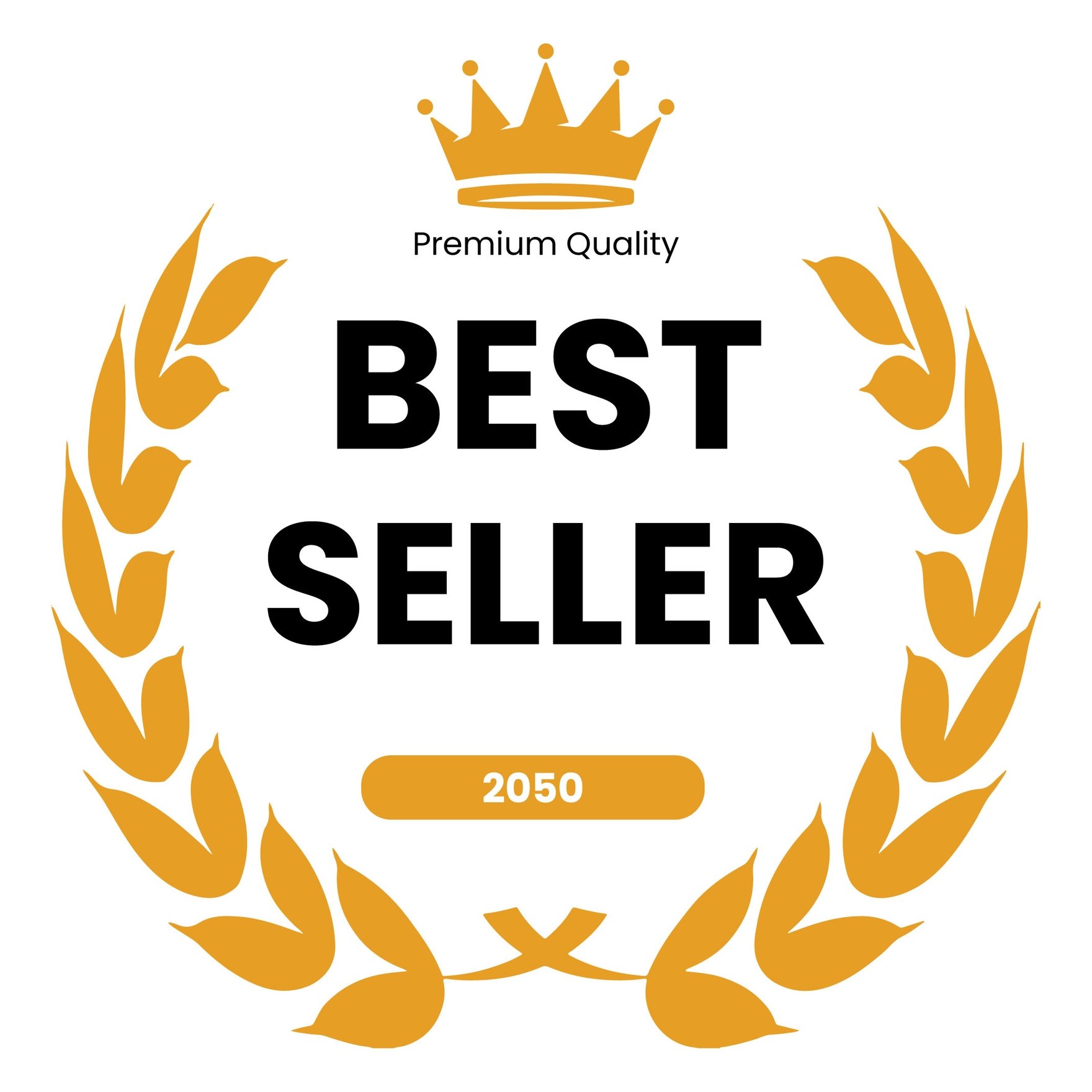 Best seller badge logo design Royalty Free Vector Image